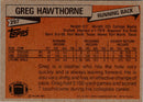 1981 Topps Greg Hawthorne