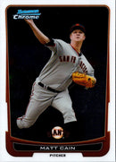 2012 Bowman Chrome Matt Cain