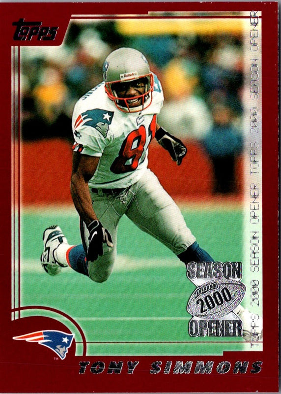 2000 Topps Season Opener Tony Simmons #146