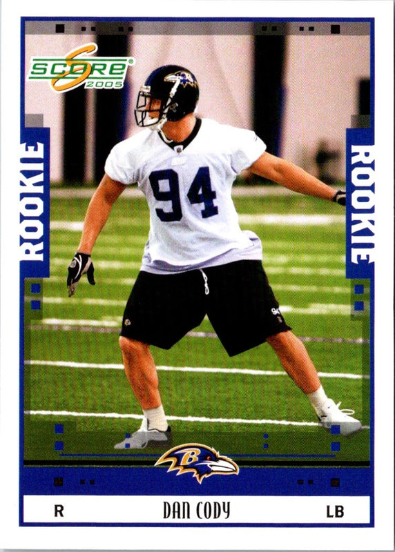 2005 Score Dan Cody #362 Rookie
