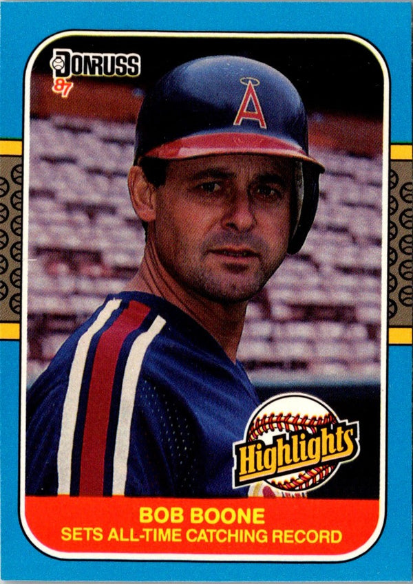 1987 Donruss Highlights Bob Boone #41