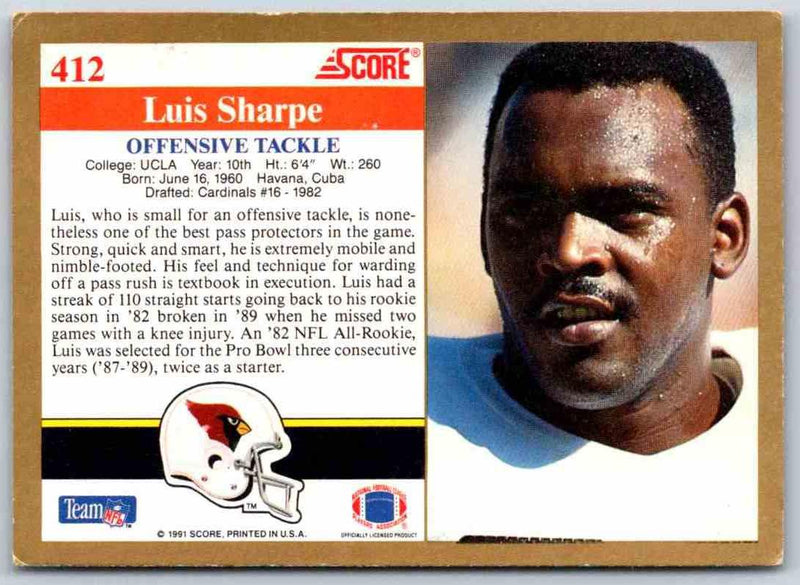 1991 Score Luis Sharpe