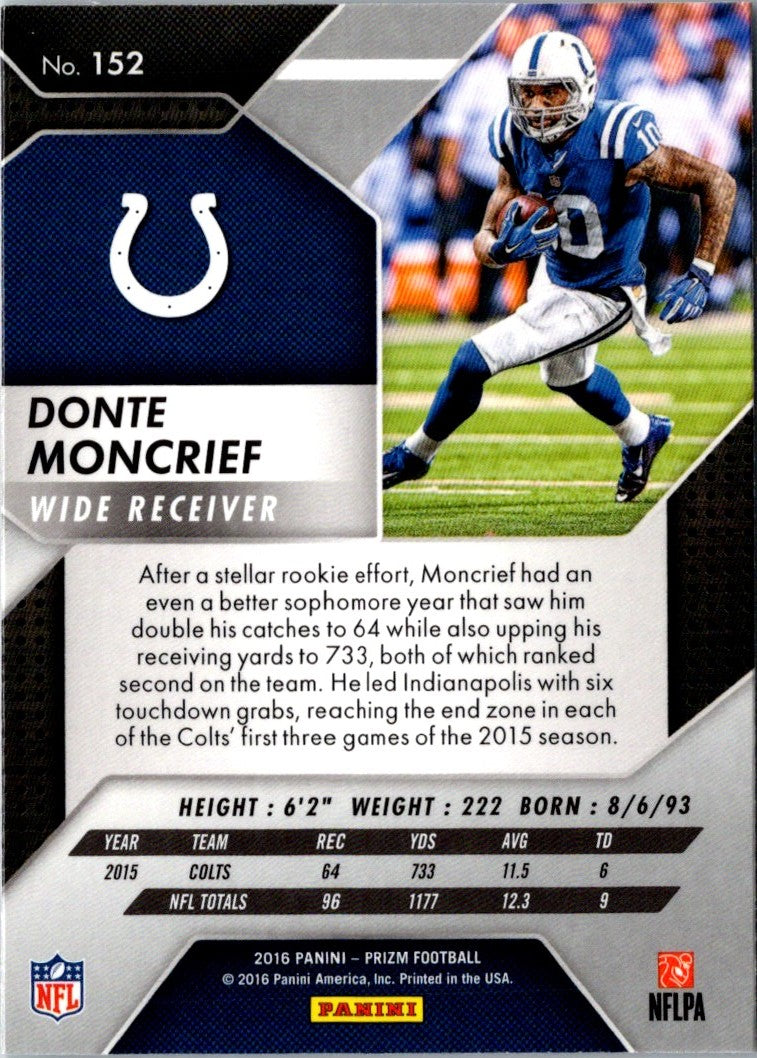 2016 Panini Prizm Donte Moncrief