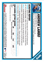 2007 Bowman Draft Picks & Prospects Chrome Andrew Lambo #BDPP28