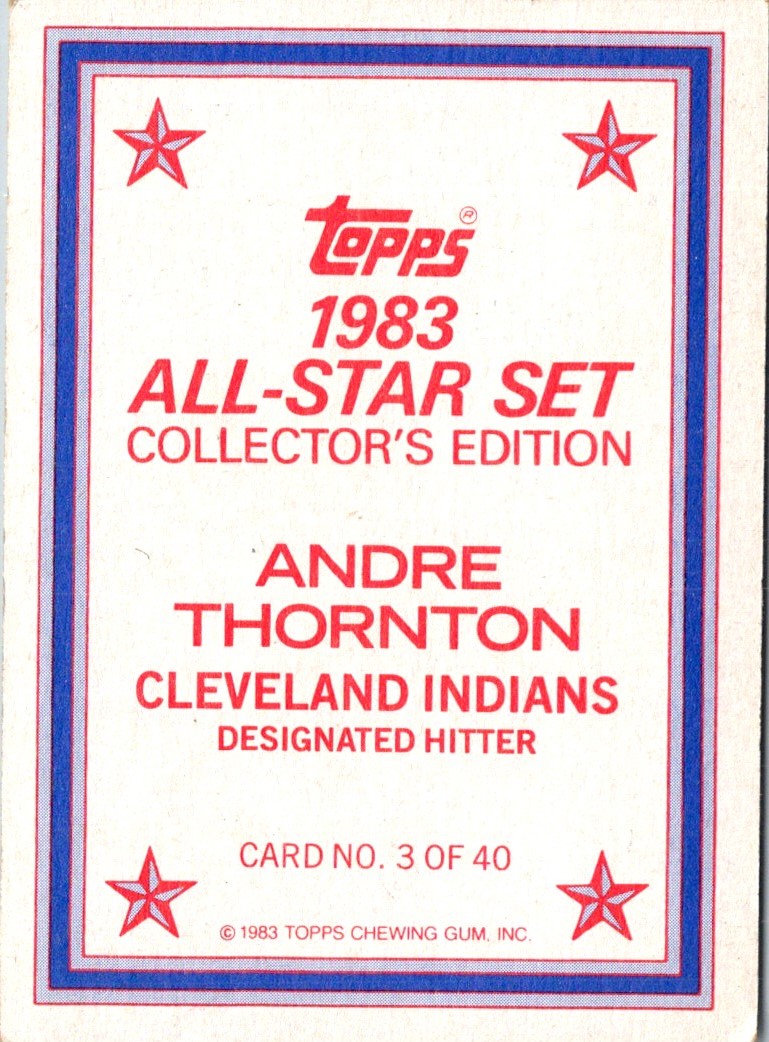 1983 Topps Andre Thornton