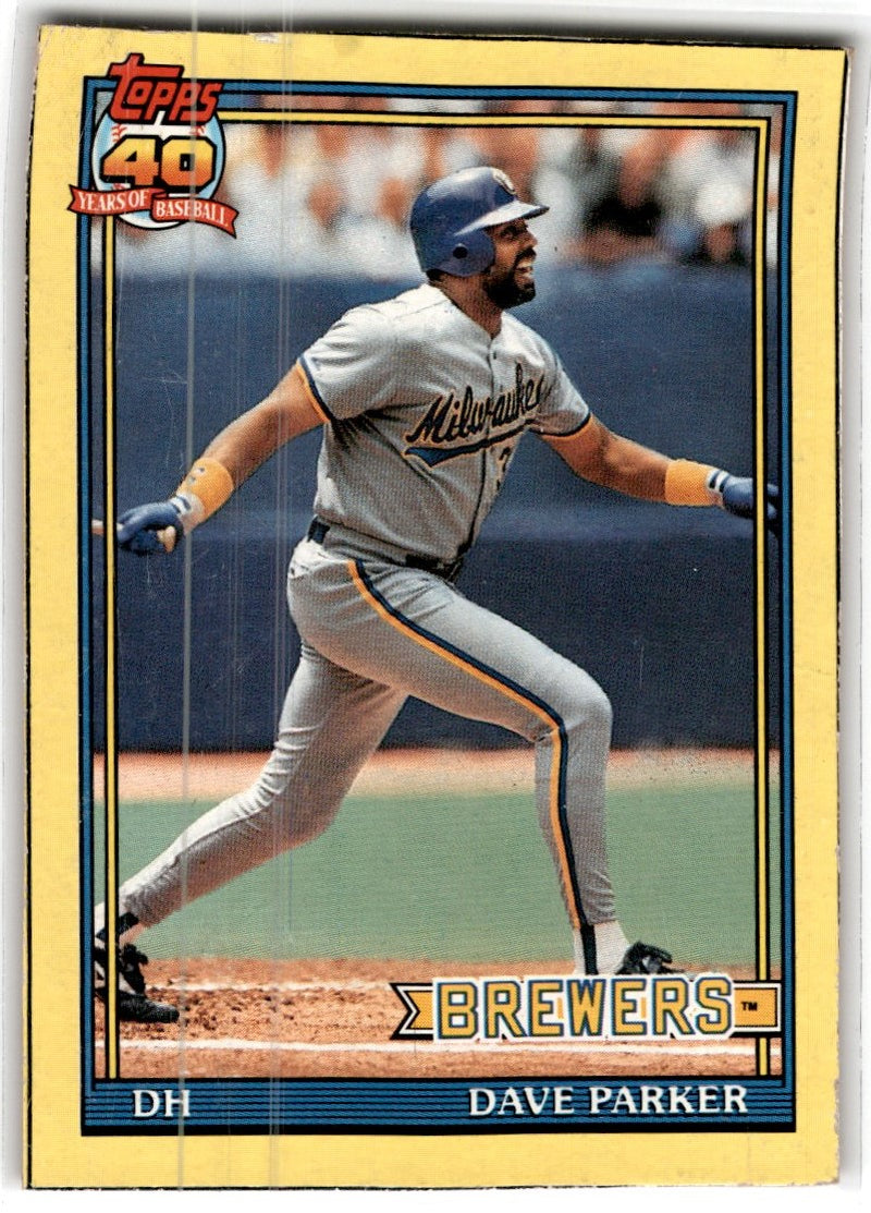 1991 O-Pee-Chee Wax Box Cards Dave Parker