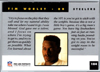 1991 Pro Line Portraits Tim Worley #184