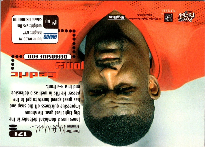 1996 SkyBox Impact Cedric Jones