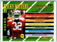 1993 Bowman Football Ricky Watters #191