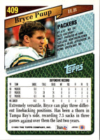 1993 Topps Bryce Paup #409