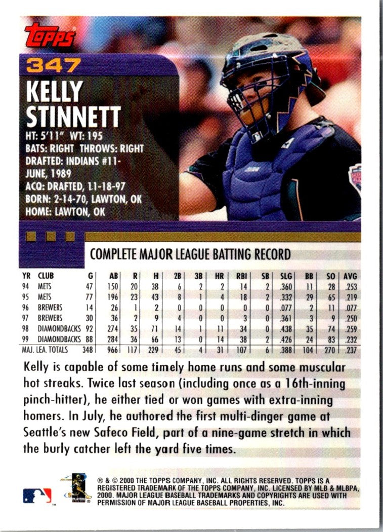 2000 Topps Kelly Stinnett