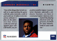 1991 ProLine Leonard Marshall #152