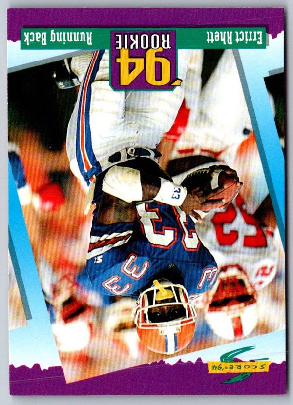 1994 Score Errict Rhett #287 Rookie