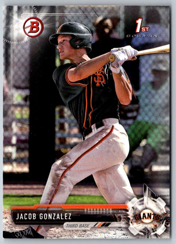 2017 Bowman Draft Jacob Gonzalez #BD-2