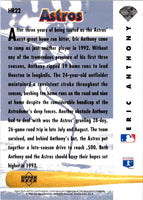 1993 Upper Deck Home Run Heroes Eric Anthony #HR22