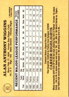 1985 Donruss Alan Wiggins #80