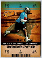 2003 Fleer Authentix Stephen Davis #61