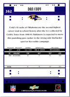 2005 Score Dan Cody #362 Rookie