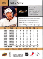 2009 Upper Deck Saku Koivu #395