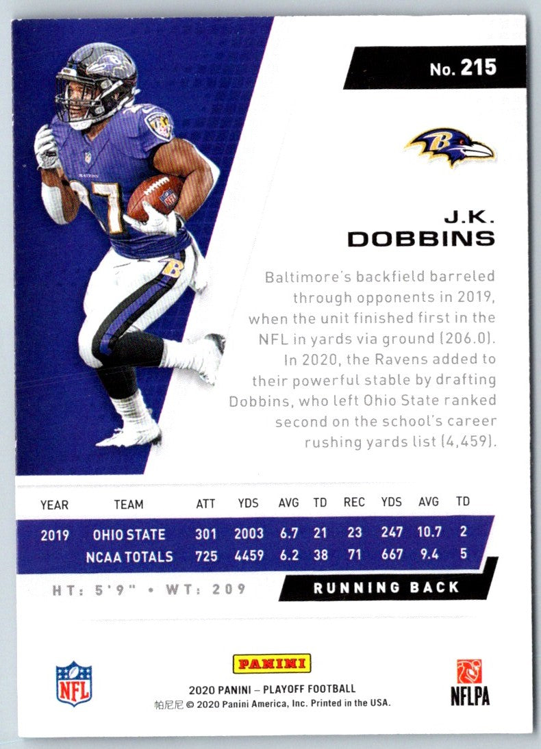 2020 Panini XR J.K. Dobbins