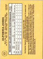 1985 Donruss Al Jones #404 Rookie