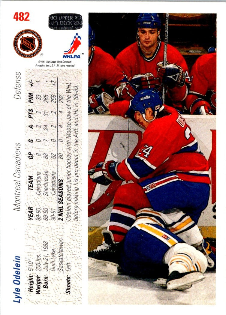 1991 Upper Deck Lyle Odelein