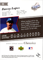 2005 Upper Deck Classics Davey Lopes #25