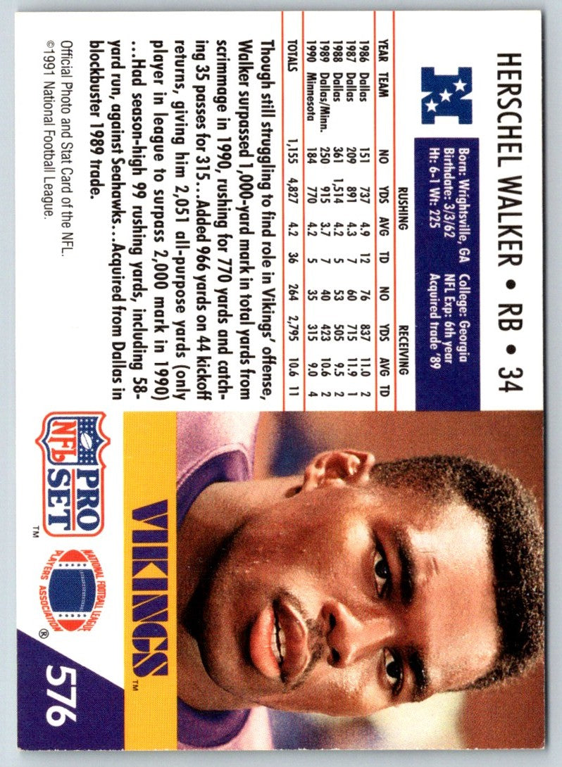 1991 Pro Set Herschel Walker