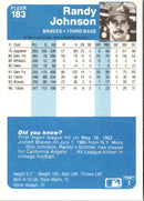 1984 Fleer Randy Johnson