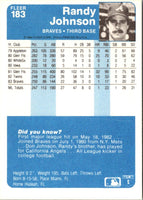 1984 Fleer Randy Johnson #183