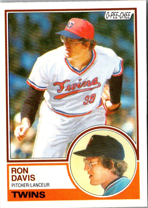 1983 O-Pee-Chee Ron Davis #380