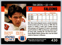 1992 Proset Tim Green #430