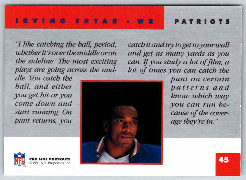 1991 ProLine Irving Fryar