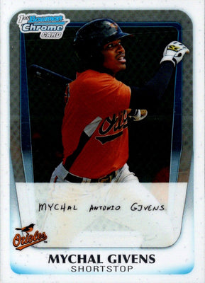2011 Bowman Chrome Prospects Mychal Givens #BCP50