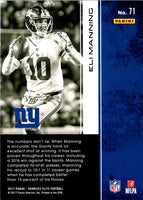 2017 Panini Certified Eli Manning #10