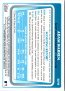 2011 Bowman Chrome Prospects Adam Warren