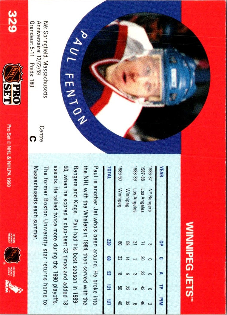 1990 Pro Set Paul Fenton