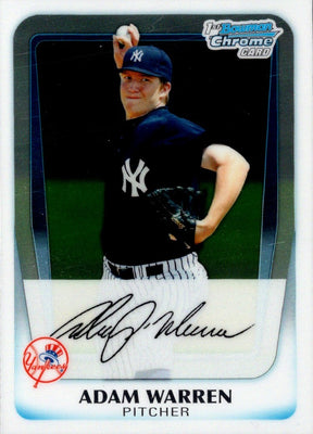 2011 Bowman Chrome Prospects Adam Warren #BCP48