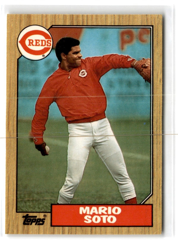 1987 Topps Tiffany Mario Soto #517