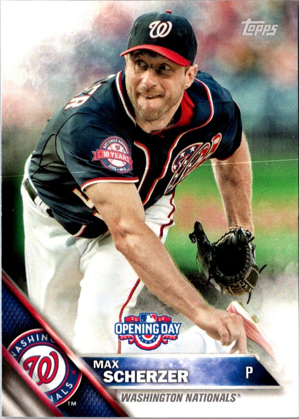 2016 Topps Opening Day Max Scherzer #OD-67