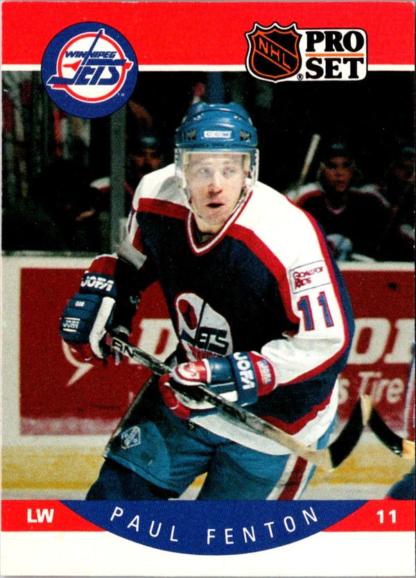 1990 Pro Set Paul Fenton #329