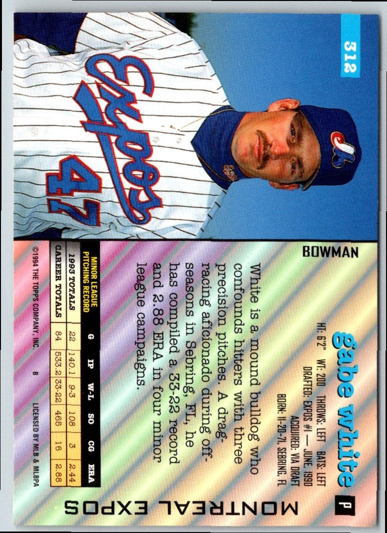 1994 Bowman Gabe White