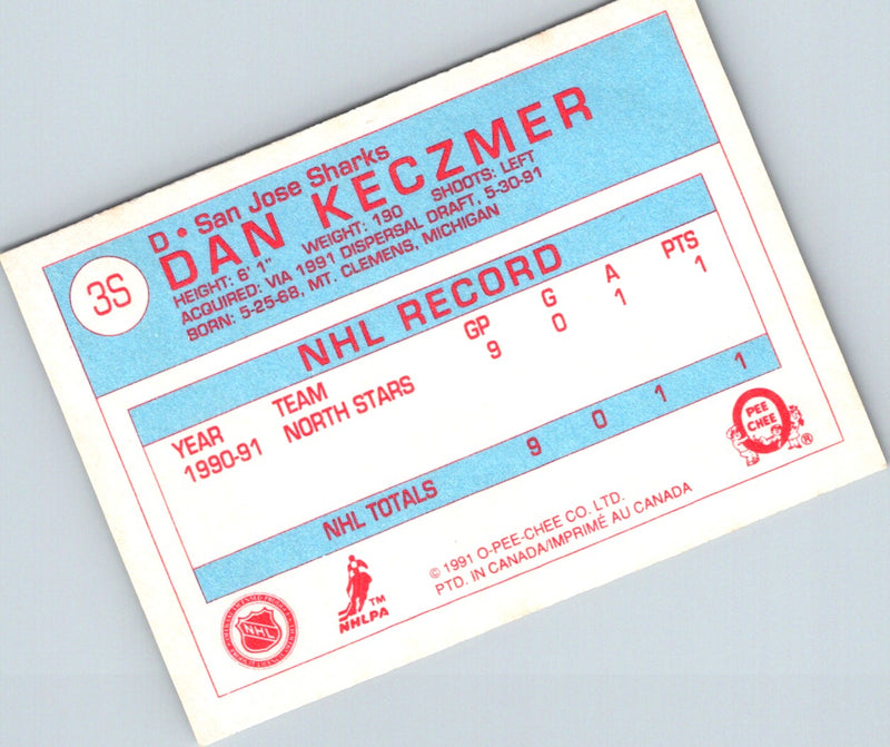 1991 O-Pee-Chee Central Red Army Dan Keczmer