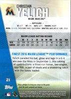 2017 Finest Christian Yelich #21