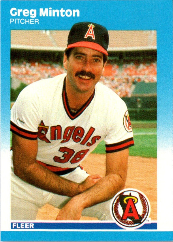 1987 Fleer Update Glossy Greg Minton #U-80