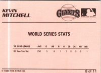 1989 Star Kevin Mitchell / Will Clark Kevin Mitchell #8