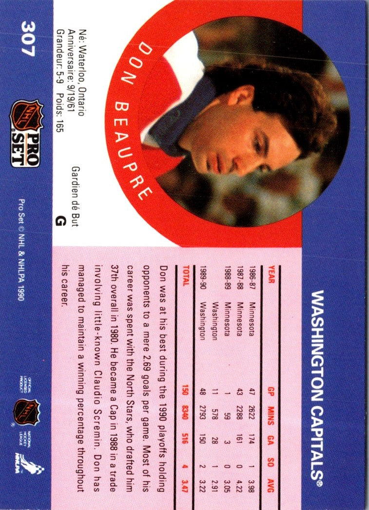 1990 Pro Set Don Beaupre