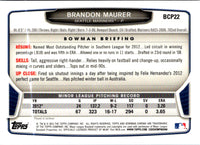 2013 Bowman Chrome Prospects Brandon Maurer #BCP22