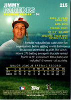2016 Stadium Club Jimmy Paredes #215