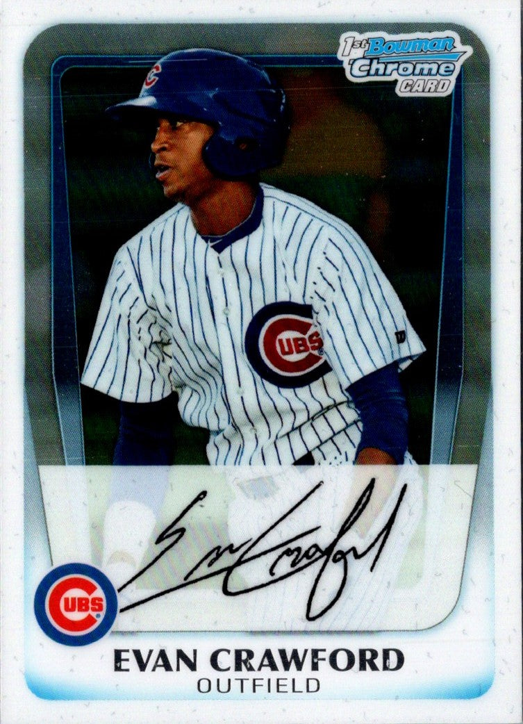 2011 Bowman Chrome Prospects Evan Crawford